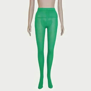 Vintage Danskin Green Holiday Tights‎ Size Small Fall Formal Evening Leggings